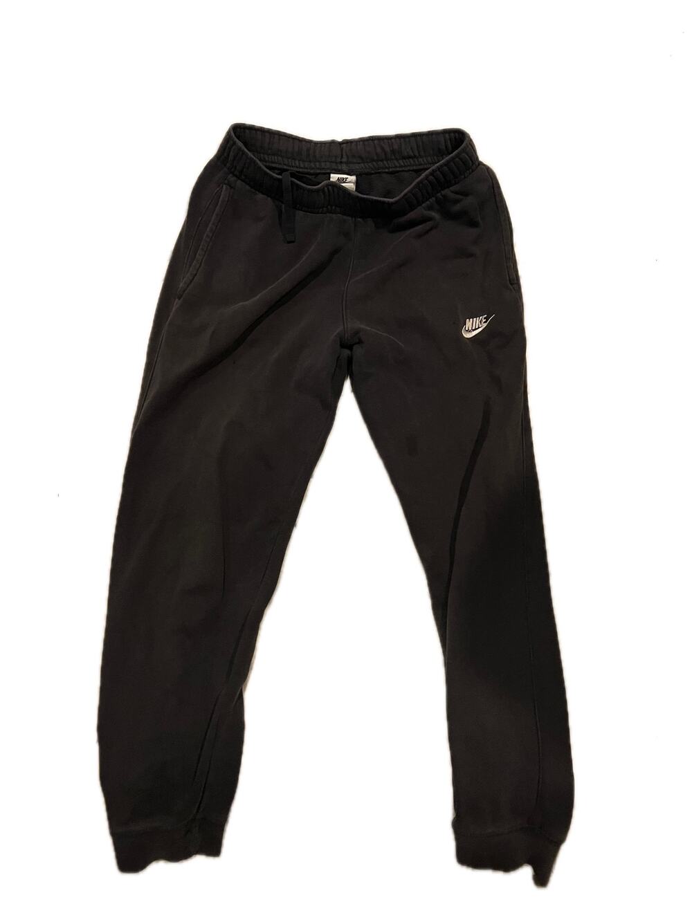 Nike Black Cuffed Ankle Sweatpants Mens Small